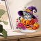 Halloween Cat Diamond Art Tabletop Kit – DIY 5D Double-Sided Special Shaped Acrylic Diamond Painting Desktop Ornament, Stand-Up Crystal Rhinestone Home Decor Craft Kit